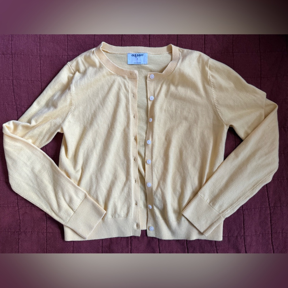 Old Navy Yellow Cardigan